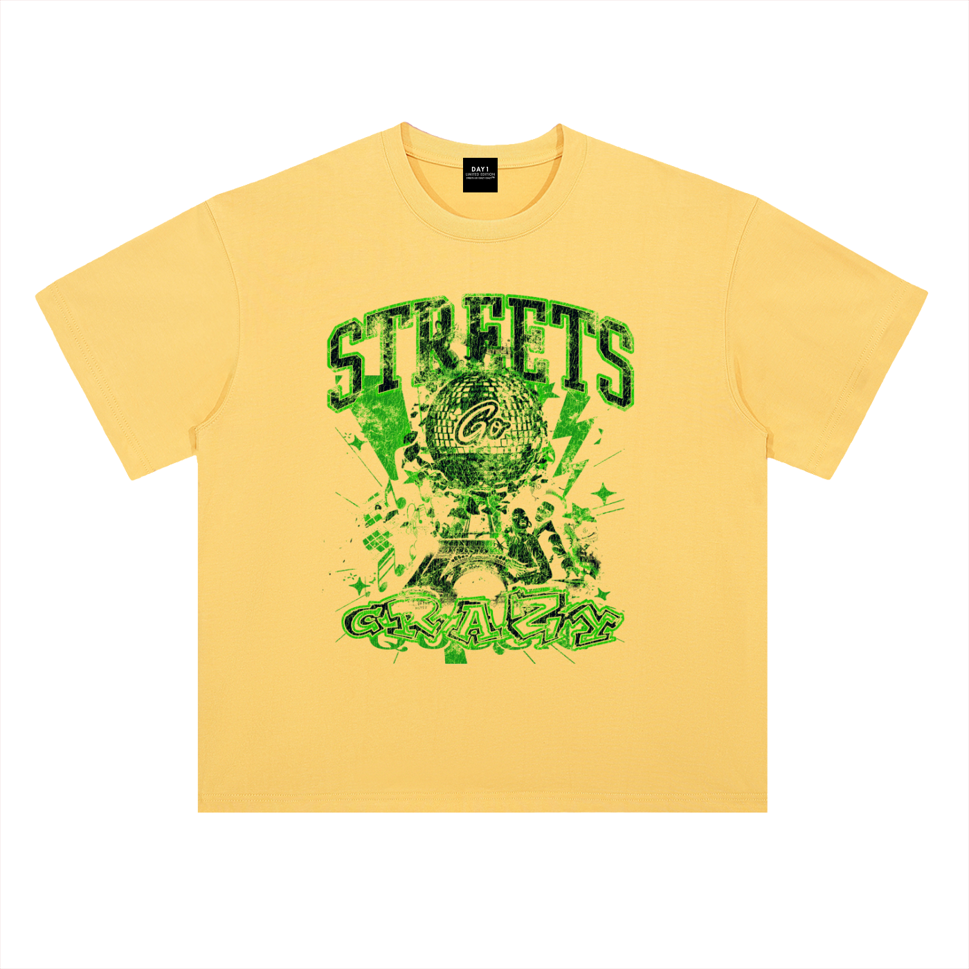 Heavyweight Drop Shoulder Cotton T-Shirt