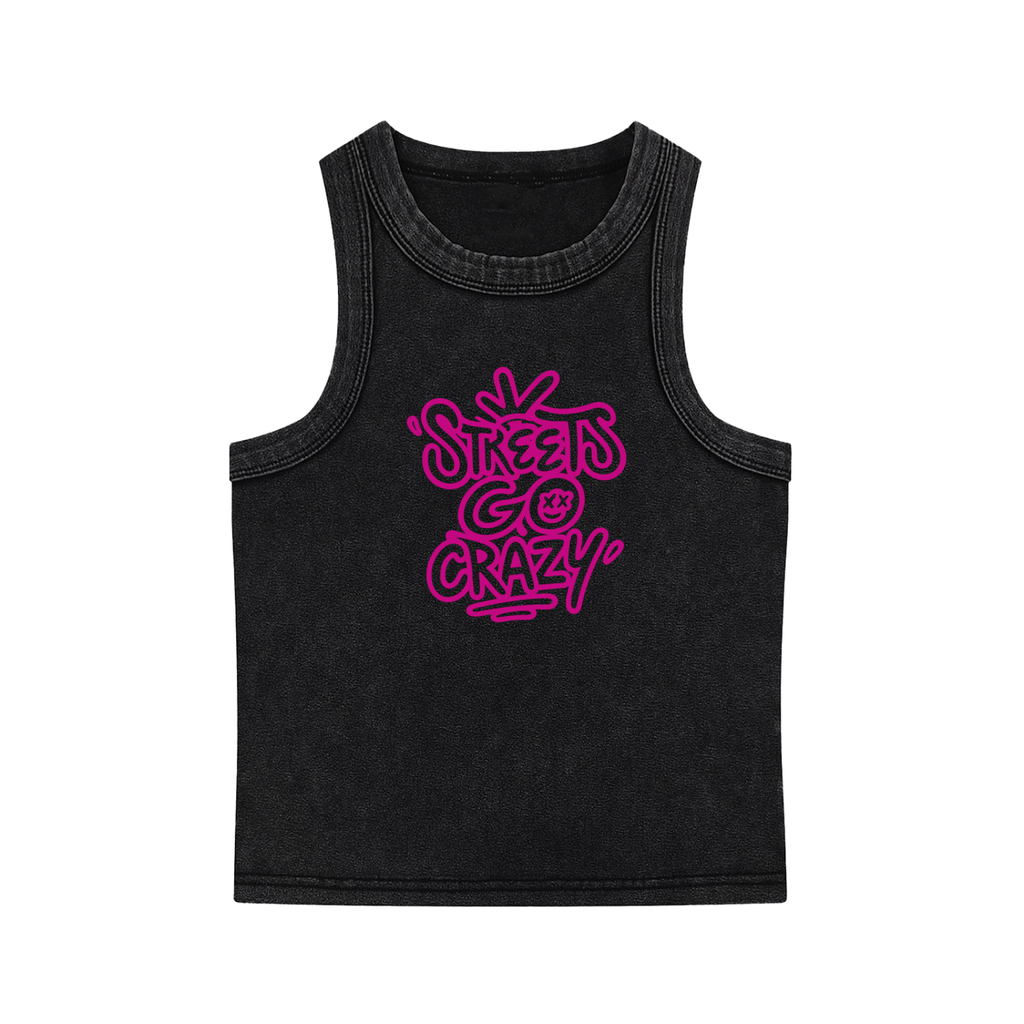Snow Washed Tank Top _Black