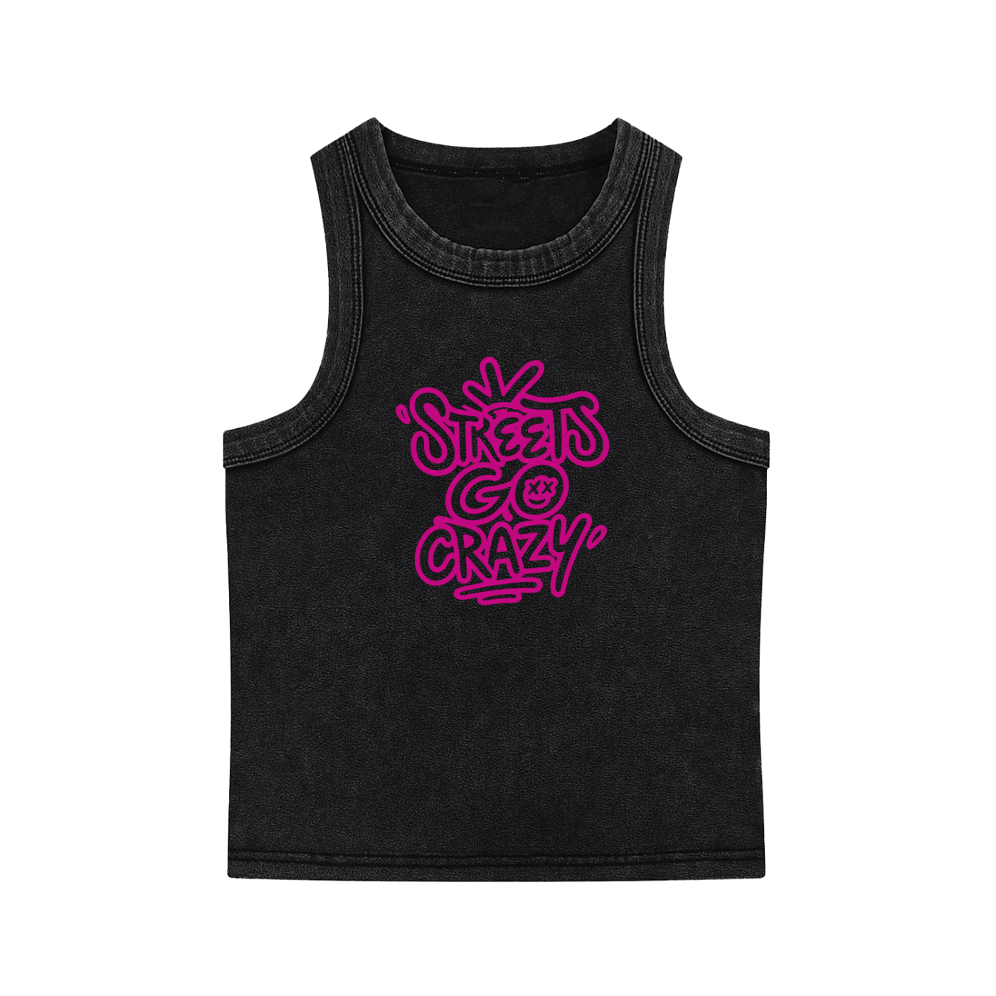 Snow Washed Tank Top _Black