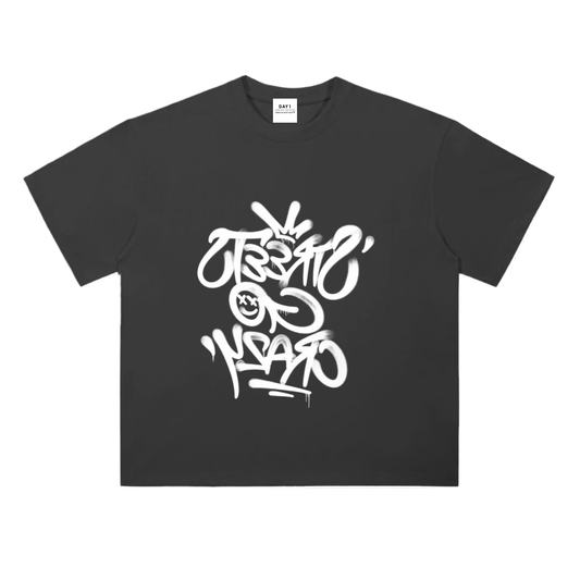 Heavyweight Drop Shoulder Cotton T-Shirt