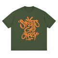 StreetsGoCrazy Loose Drop Shoulder T-Shirt_Jungle Green
