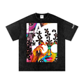 Sunset Snow Washed Oversized Cotton T_Black