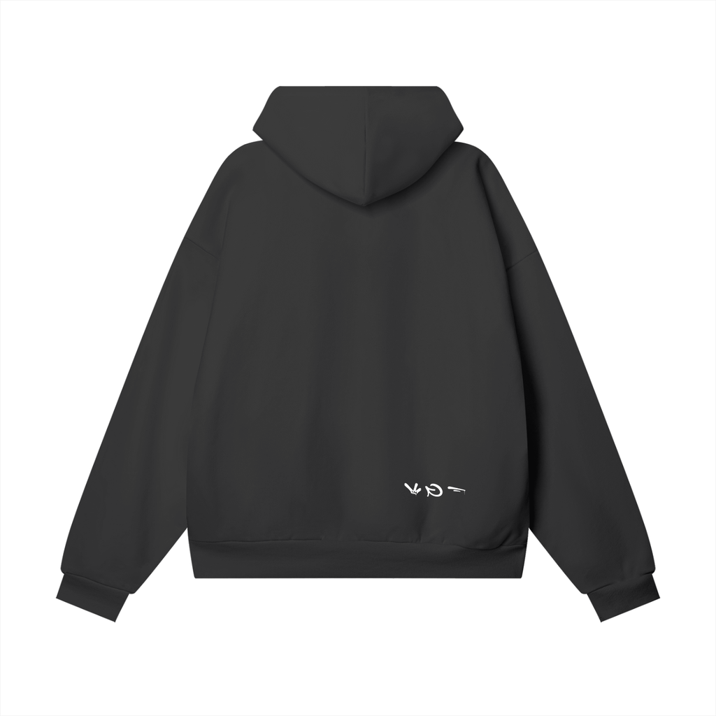 Inverted StreetsGoCrazy Heavy Fleece Hoodie - Black