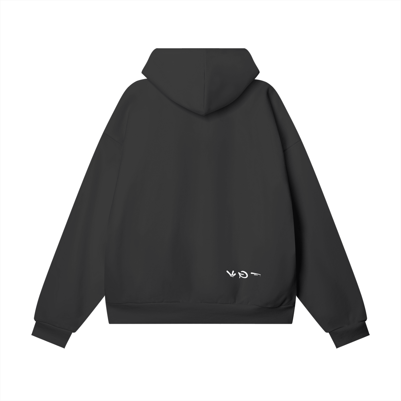 Inverted StreetsGoCrazy Heavy Fleece Hoodie - Black