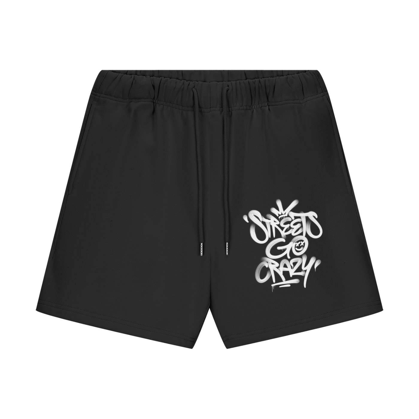 SGC Unisex Heavyweight 460G Fleece Loose Fit Shorts_Black