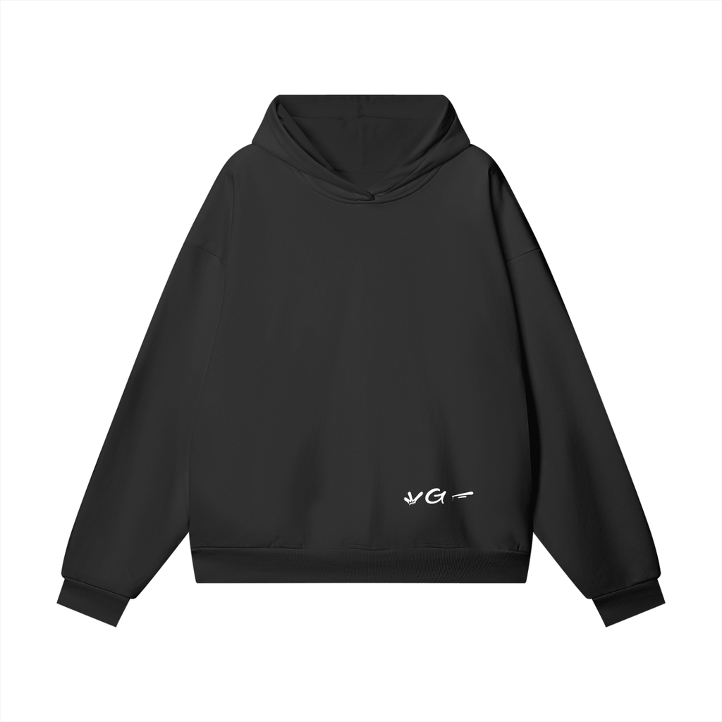 StreetsGoCrazy Heavyweight Hidden Pocket Fleece Hoodie_Black