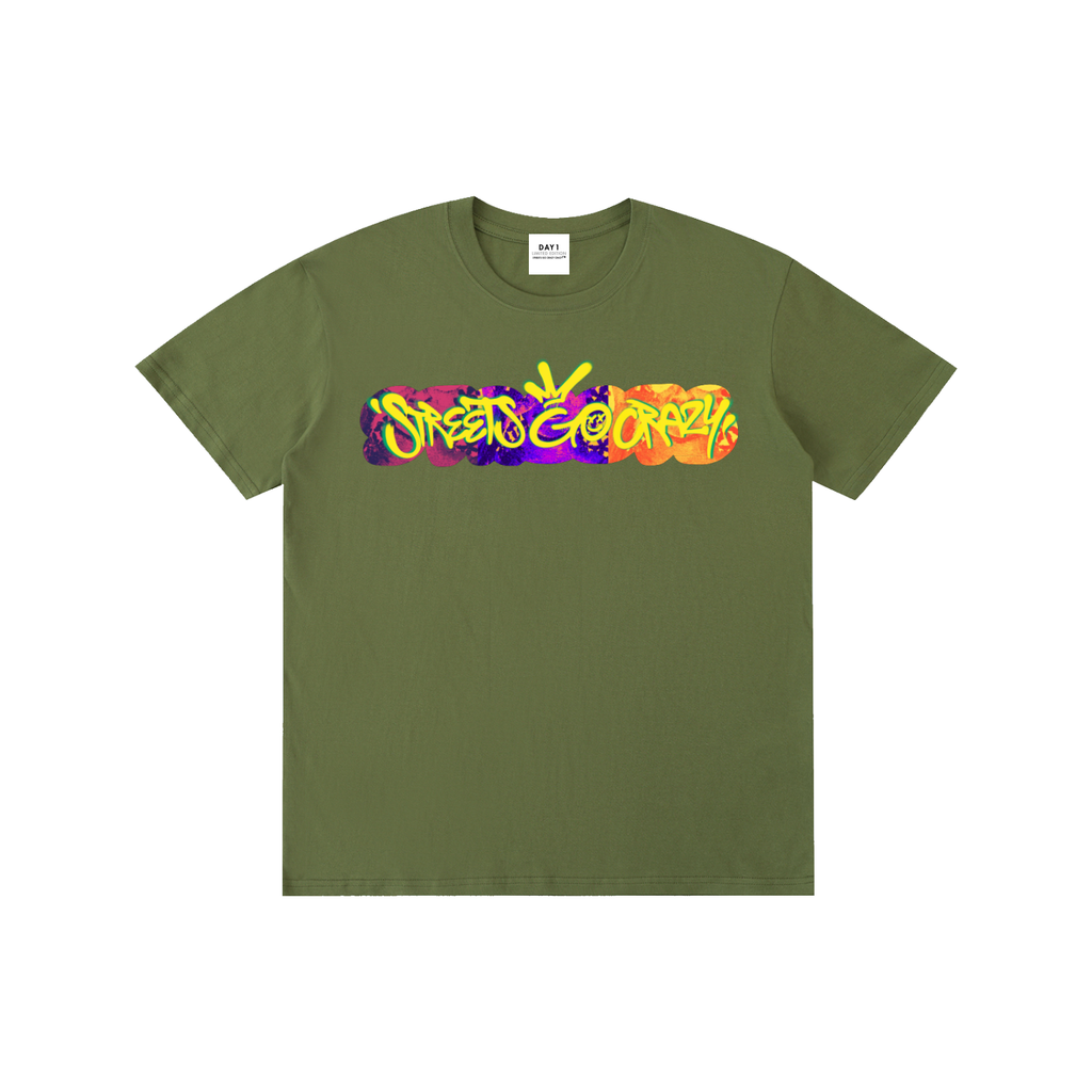 Harrison - Pure Cotton Unisex T-Shirt - Army Green