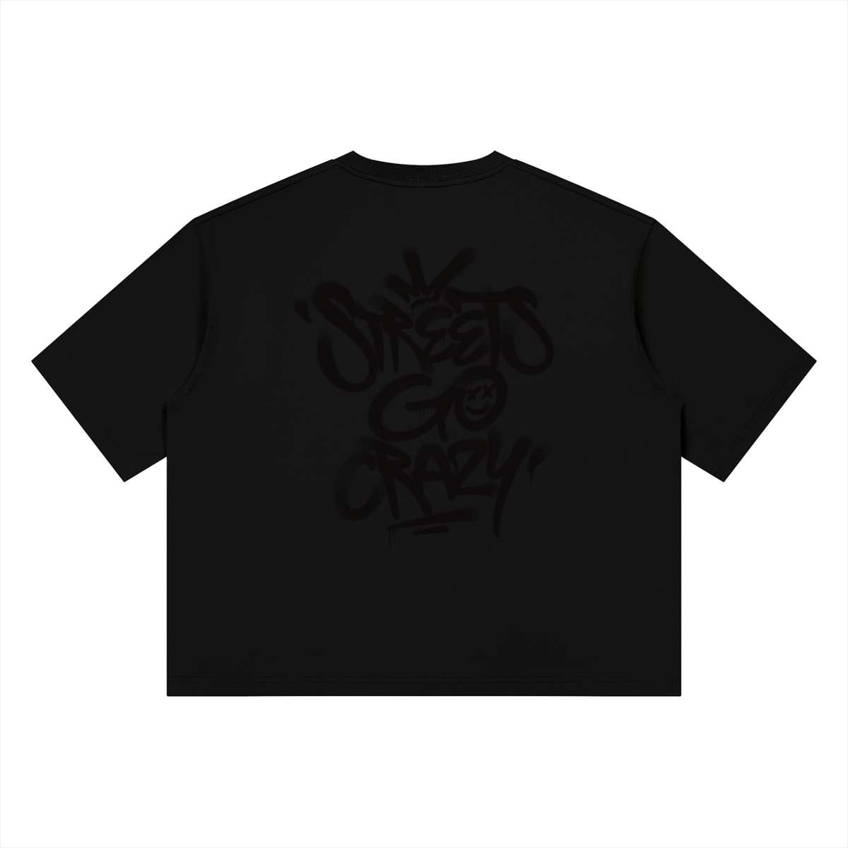 Streets Go Crazy - "Reflection"  - Black Out - Boxy Tee