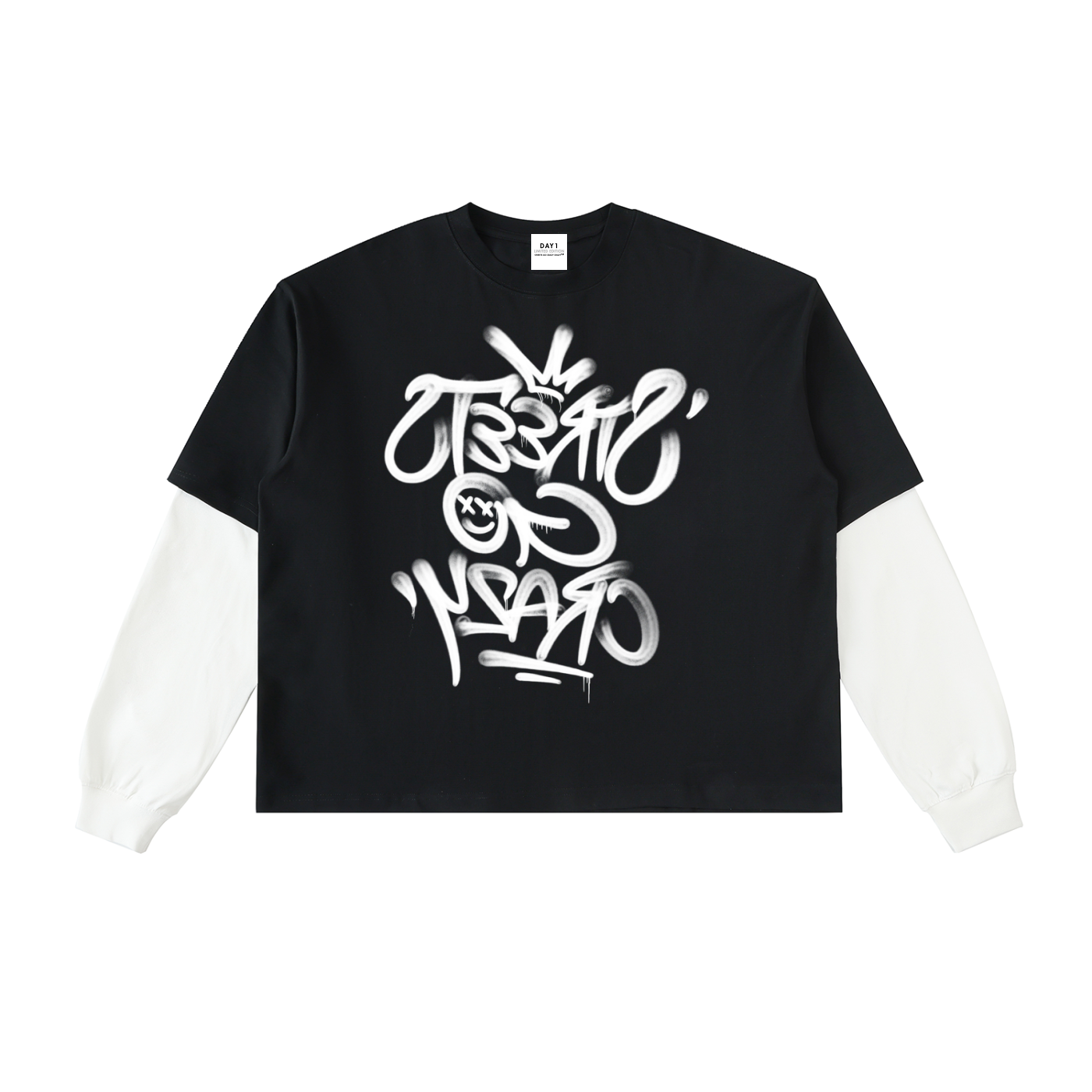 Layered Contrast Sleeve T - NEW BACK