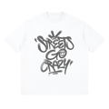 StreetsGoCrazy Loose Drop Shoulder T-Shirt_White_Gray