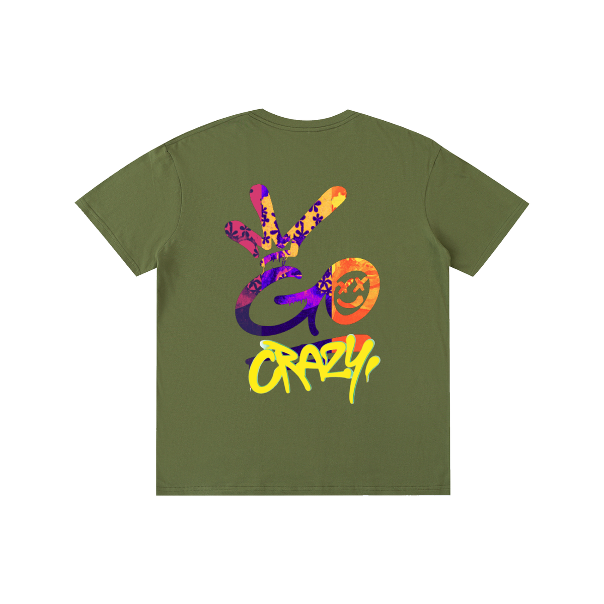 Harrison - Pure Cotton Unisex T-Shirt - Army Green
