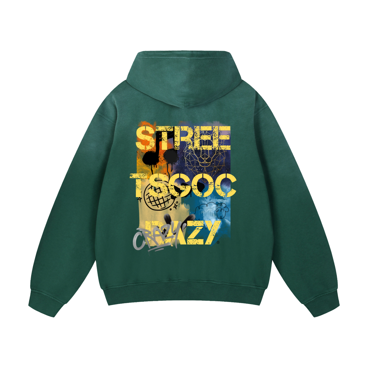 Bedford - Heavyweight Sunfade Oversized Hoodie - Green