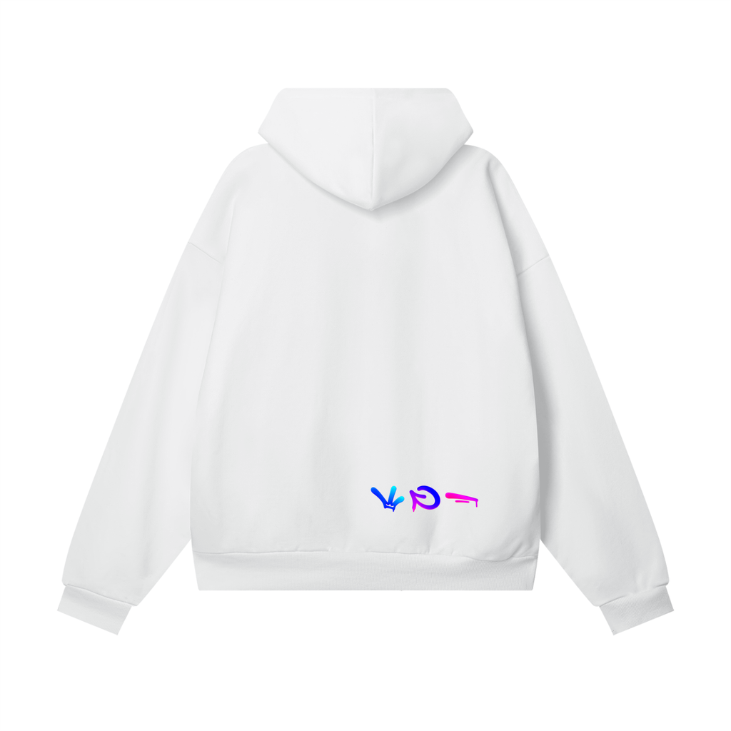 Inverted StreetsGoCrazy Heavy Fleece Hoodie - Neon