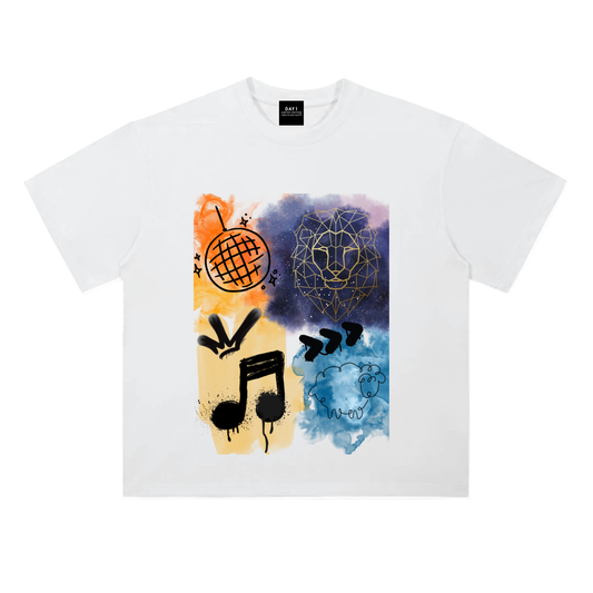 Heavyweight Drop Shoulder Cotton T-Shirt