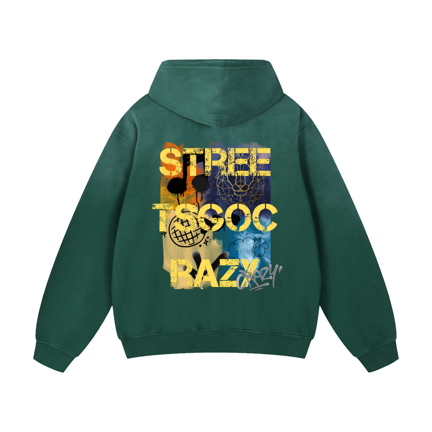 Bedford_Heavyweight Sunfade Oversized Hoodie_Green