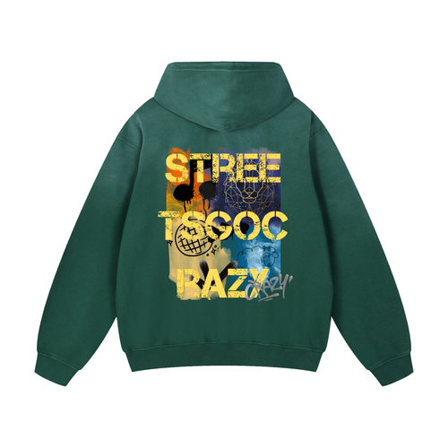 Bedford_Heavyweight Sunfade Oversized Hoodie_Green