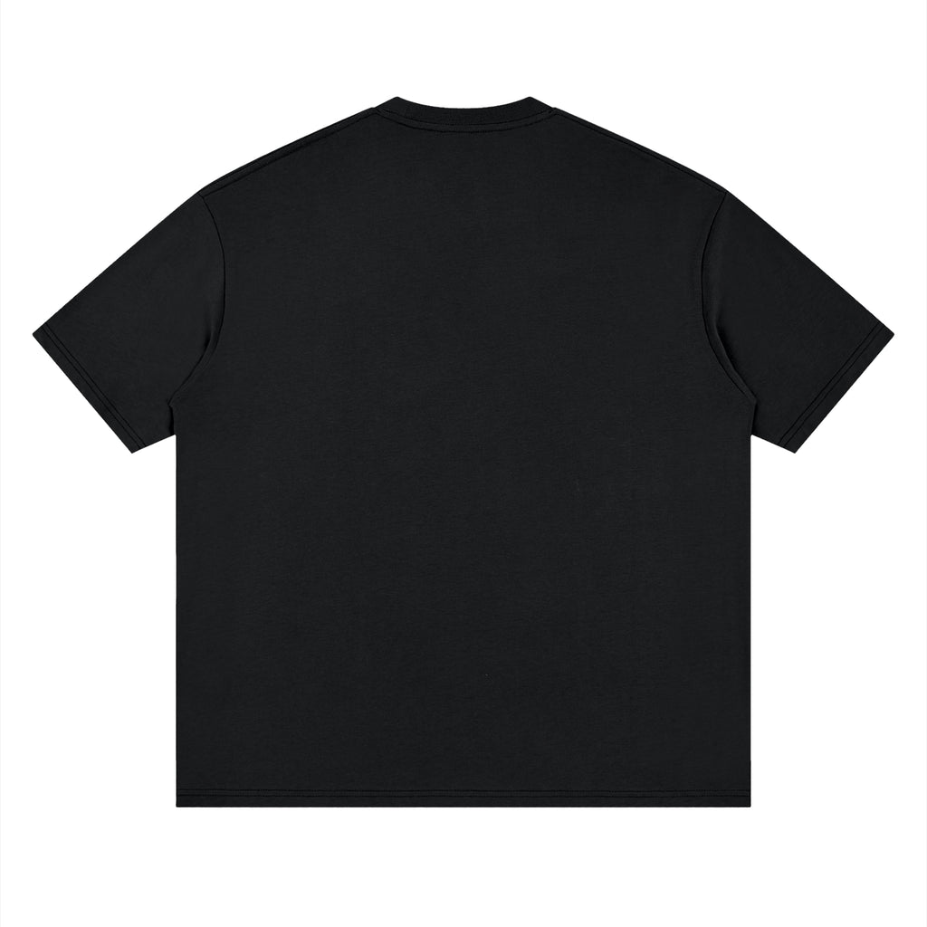 StreetsGoCrazy Loose Drop Shoulder T-Shirt_Black