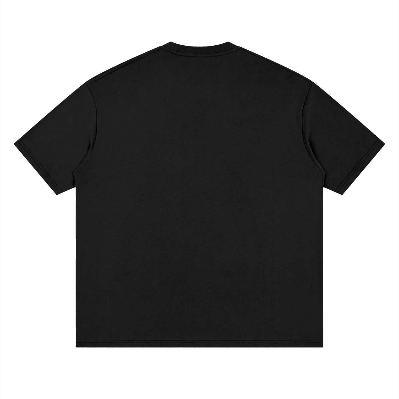 StreetsGoCrazy Loose Drop Shoulder T-Shirt_Black