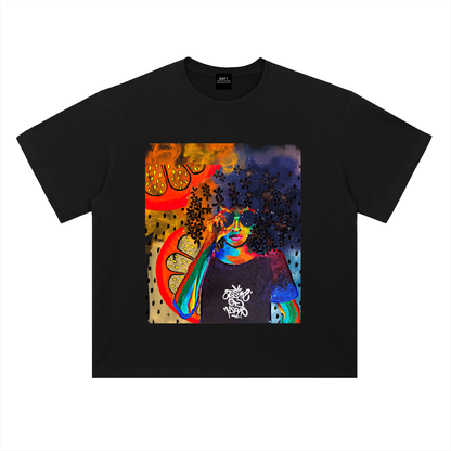 Heavyweight Drop Shoulder Cotton T-Shirt