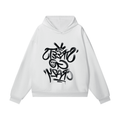 Inverted StreetsGoCrazy Heavyweight Hidden Pocket Fleece Hoodie - White