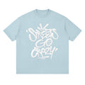 StreetsGoCrazy Loose Drop Shoulder T-Shirt_Light Blue