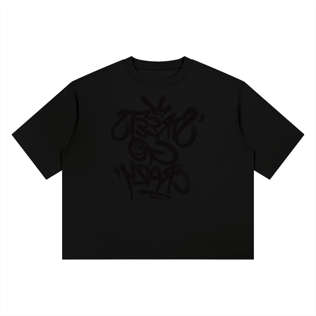 Streets Go Crazy - "Reflection"  - Black Out - Boxy Tee