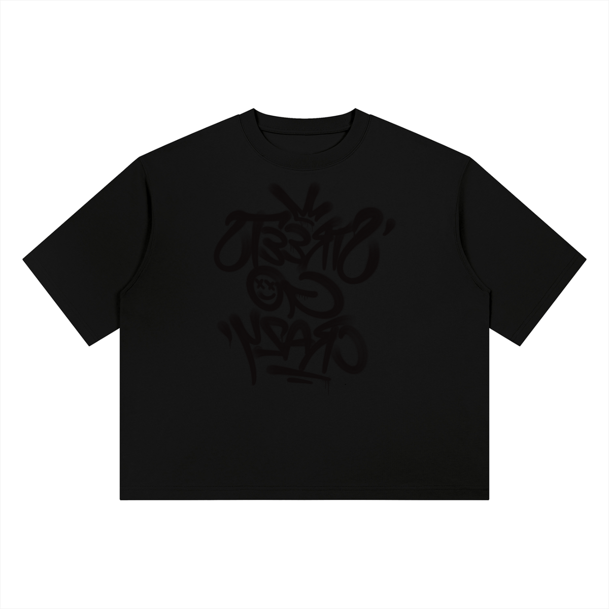Streets Go Crazy - "Reflection"  - Black Out - Boxy Tee