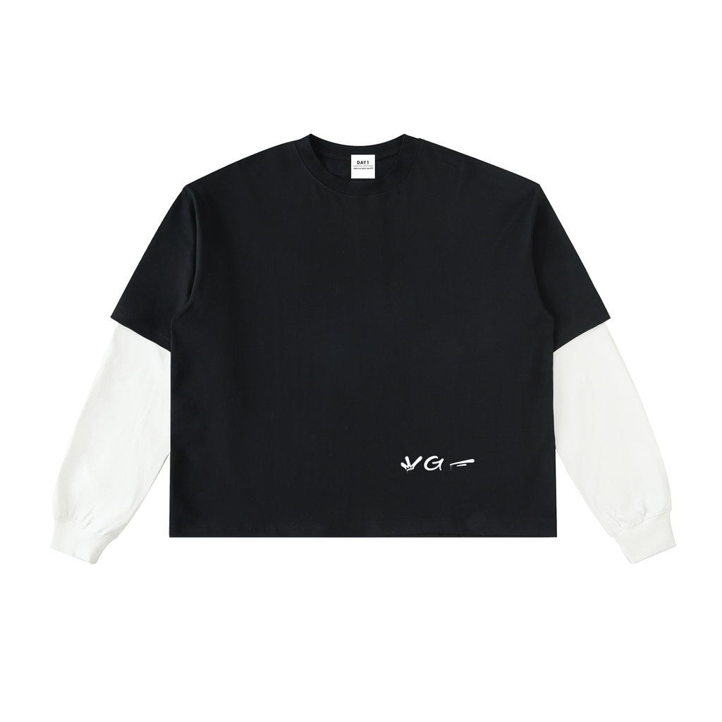 Knight - Layered Graphic Tee - Black