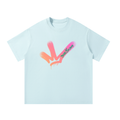Skyline - Graphic - Unisex Oversized T-Shirt - Light Blue