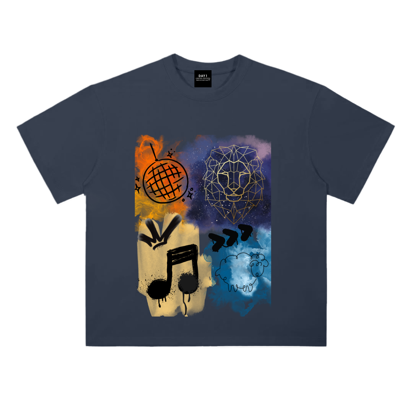 Heavyweight Drop Shoulder Cotton T-Shirt