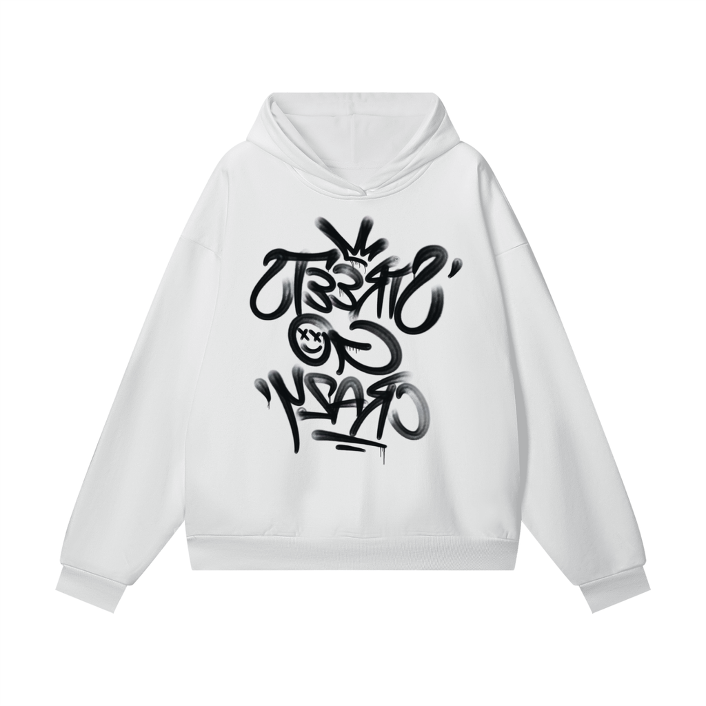 Streets Go Crazy - Heavyweight "Mirror" Hoodie - Black