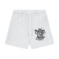 SGC Unisex Heavyweight 460G Fleece Loose Fit Shorts_White