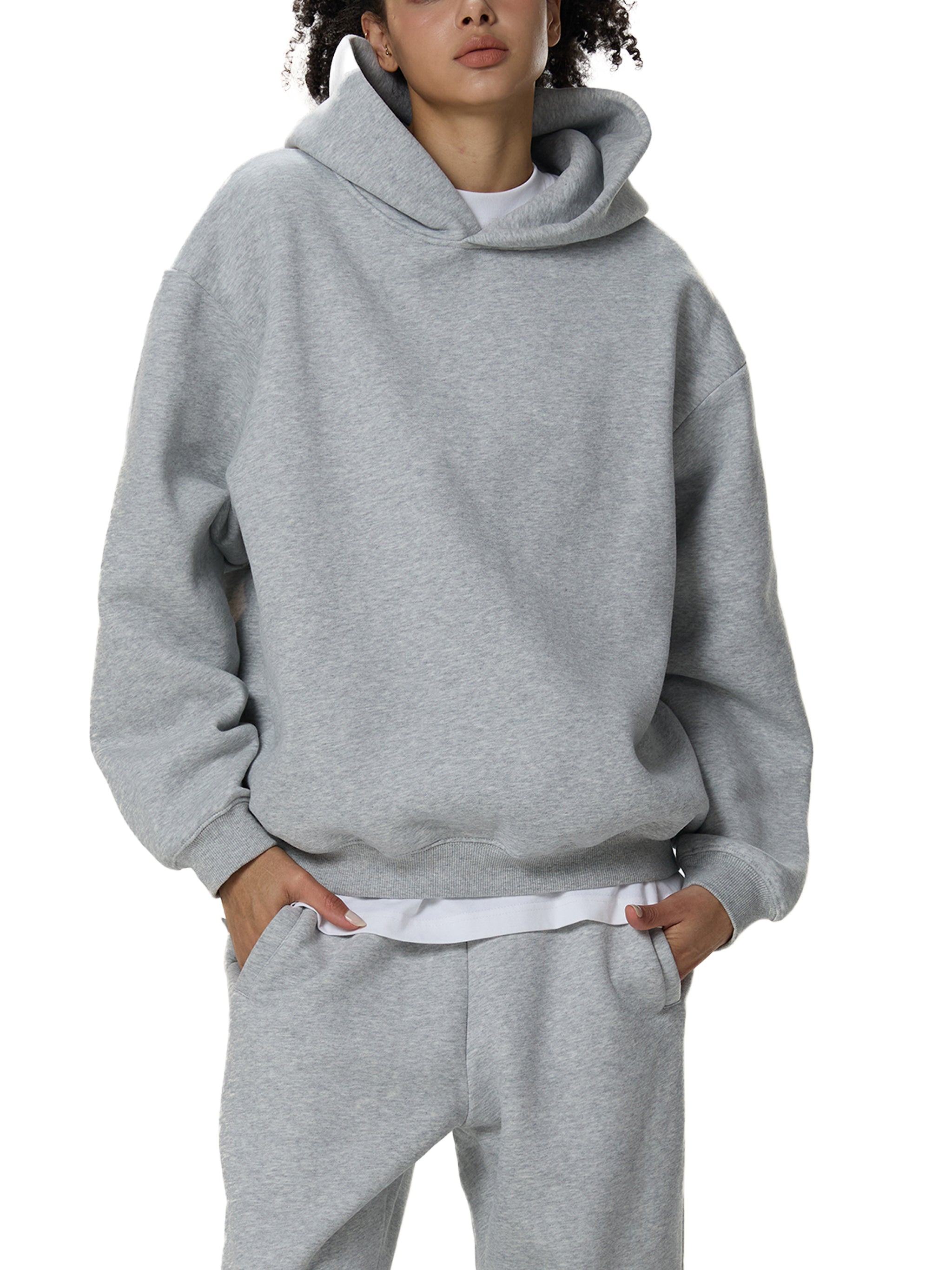 Fleeced Boxy Hoodie delete