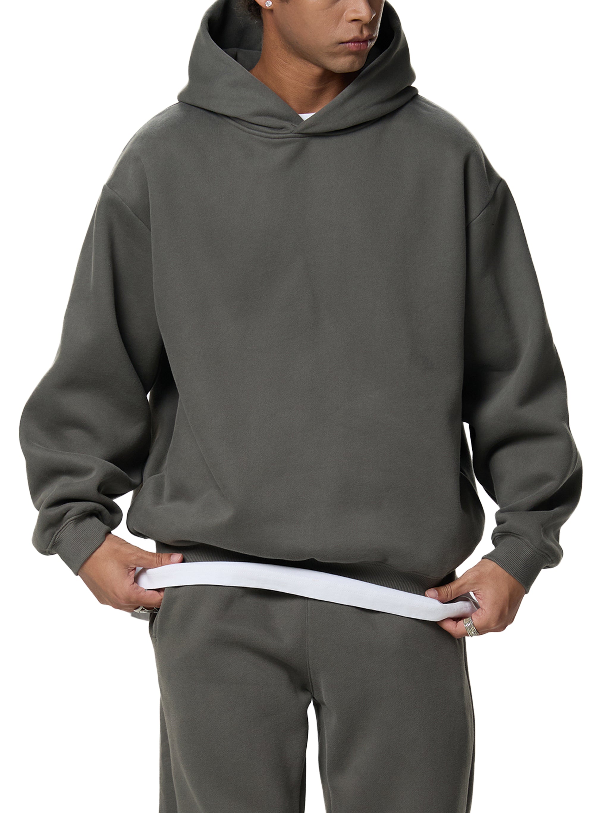 Fleeced Boxy Hoodie delete